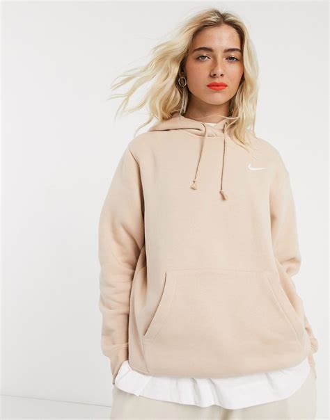 nike hoodie beige damen|beige Nike hoodie women's.